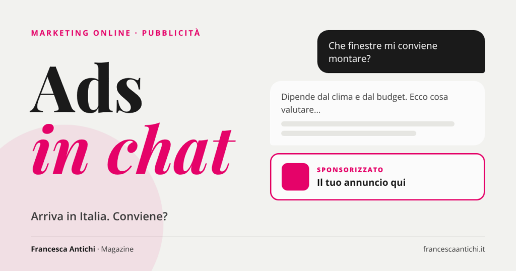 ChatGPT Ads in Italia: la pubblicità dentro ChatGPT spiegata per le piccole imprese